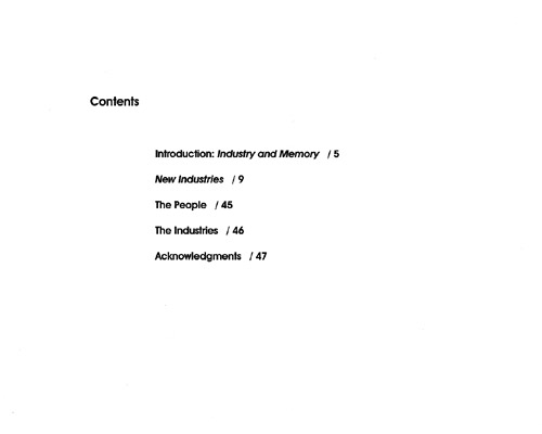 Contents Page