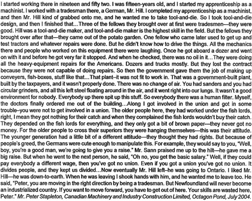 Mr. Peter Stapleton talks about CMIC